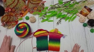 Кошка съела спицы // Пряжа к чаю // 5 отчет// 2 работы