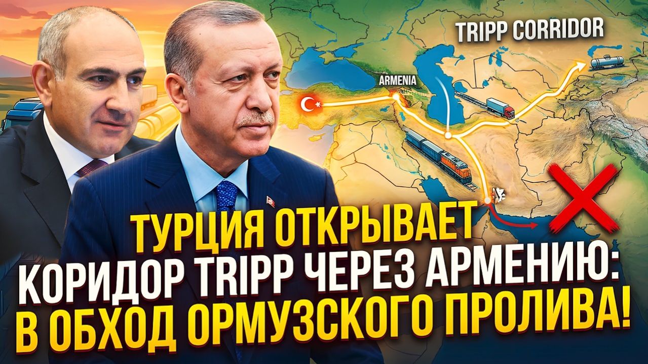МЕГА ПРОЕКТ:Турция и Армения открывают TRIPP в обход Ормузского пролива!