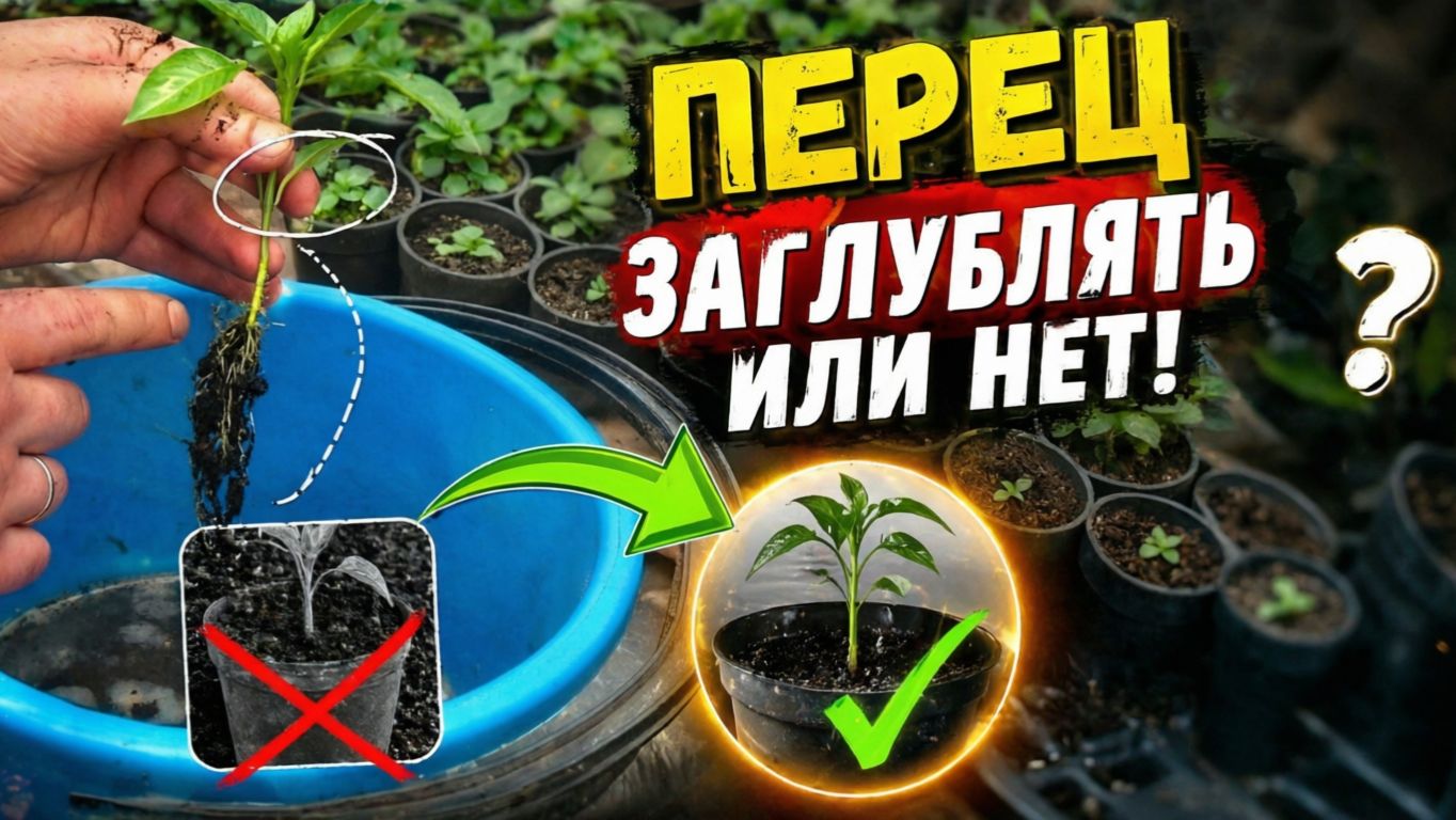 Сладкий перец - можно ли его заглублять при пикировке?