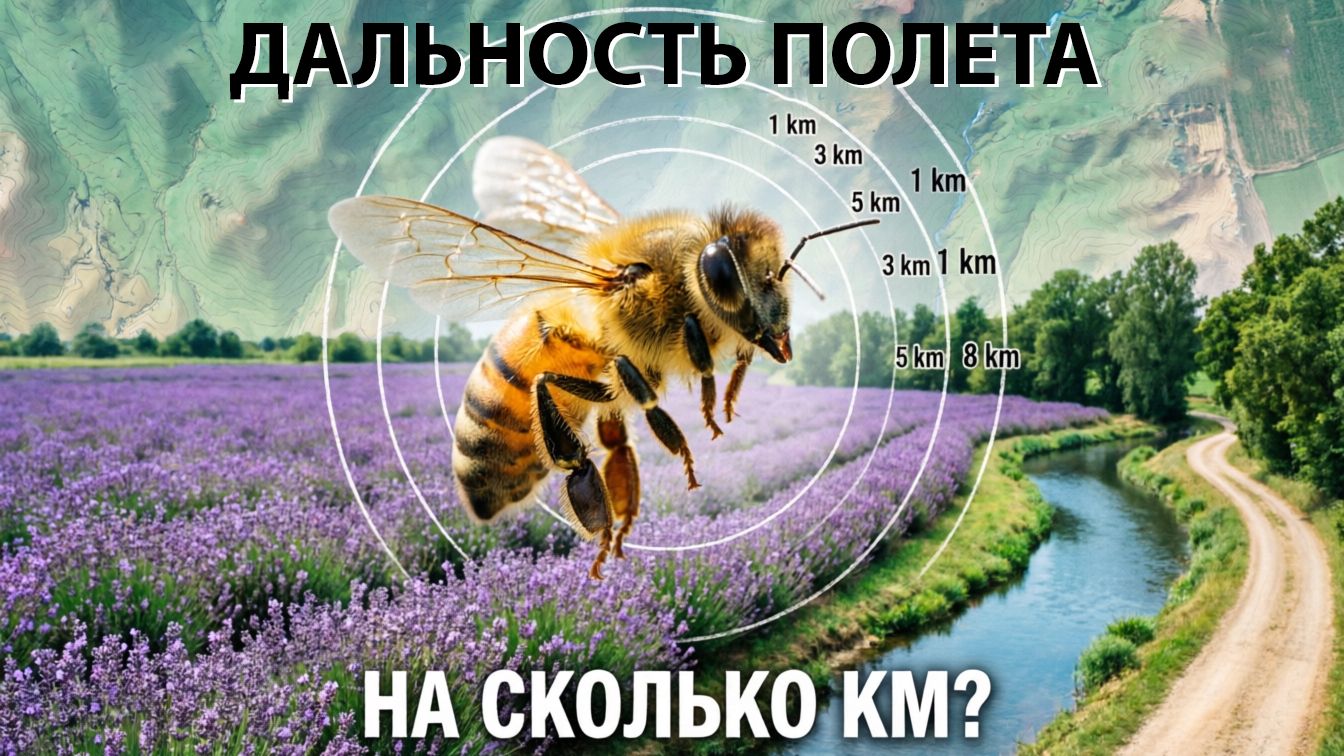 На сколько километров летает пчела? Ответ профессора Кашковского 