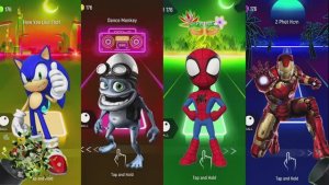 МУЛЬТИКИ ДЛЯ ДЕТЕЙ: ЧЕЛОВЕК-ПАУК, СОНИК И КРЕЙЗИ ФРОГ УСТРАИВАЮТ СУПЕР ТАНЦЫ 🕸️🏃♂️🐸