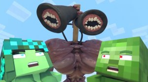 жизнь Стива и Алекса ｜ Мускулистый сиреноголовый против Стива. Майнкрафт Мультик