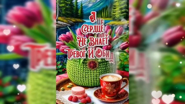 Доброе апрельское утро. Красивая музыкальная открытка.