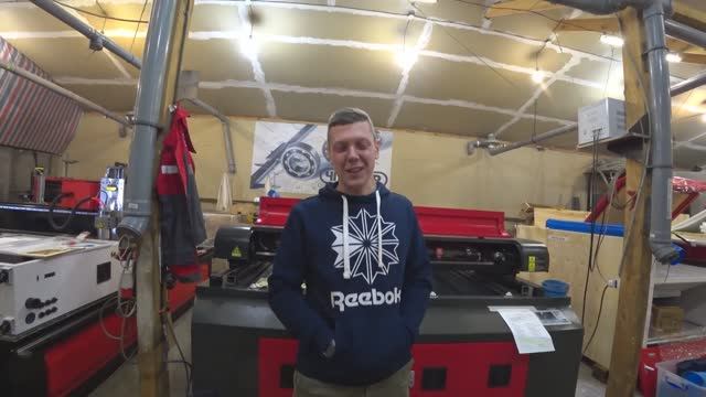 2 лазерные головы на одном станке, большое поле! ЧПУ лазерный станок CO2 (резка - гравировка) ЧПУ24