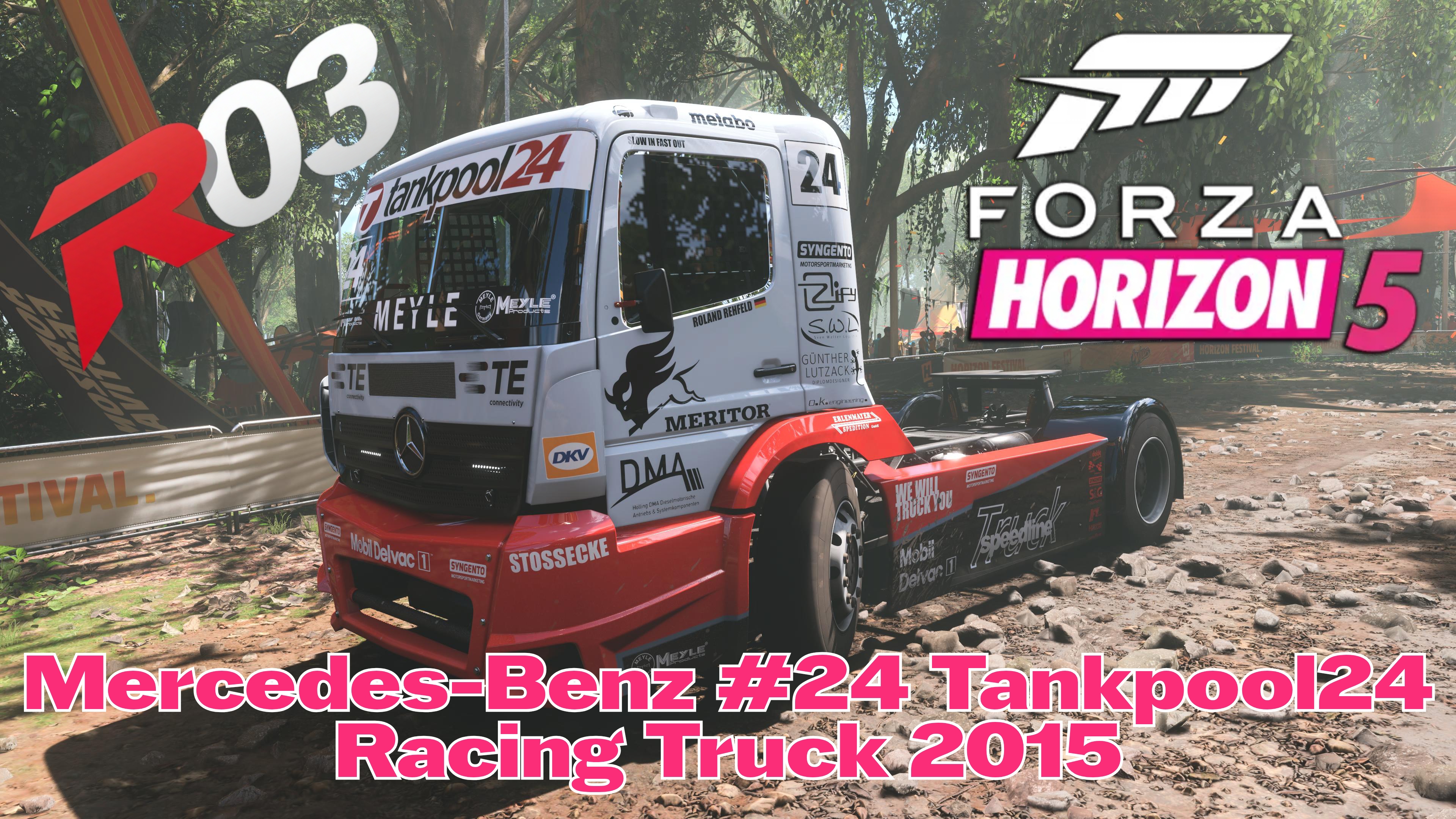 «Forza Horizon 5 — Гоночный монстр: Mercedes-Benz #24 Tankpool24 Racing Truck 2015!»