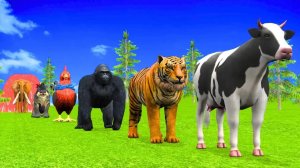 «МАГИЧЕСКИЙ ФОНТАН КРАСКИ! Смешное Превращение Животных! 3Д Мультик для детей»