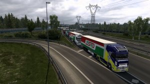 Euro Truck Simulator 2 Конвой со стримером на YouTube leonxzet 8