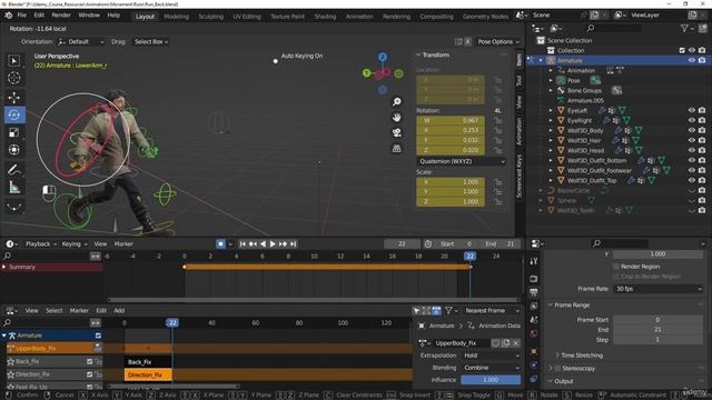 8.2 Animating the Run cycles
