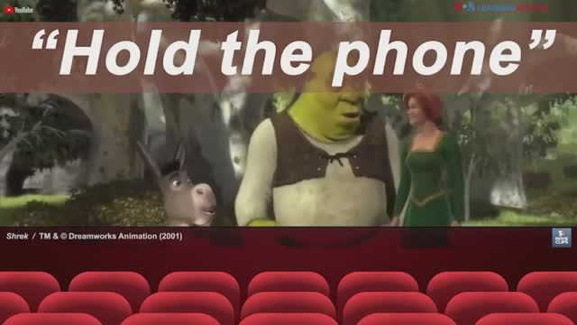 Английские фразы из фильмов: Hold the phone