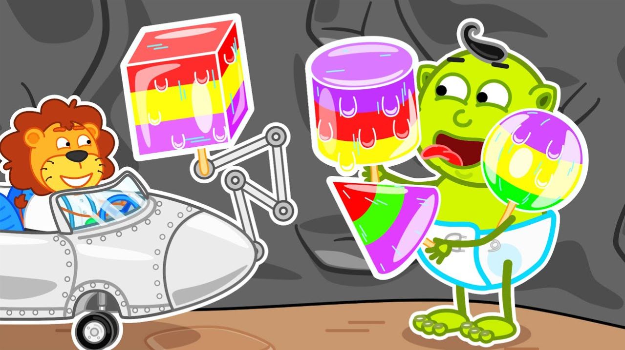 Львенок Котёнок - К центру земли Форма мороженого - Мультик для детей