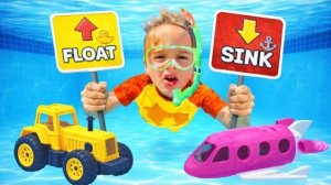 Что тонет , а что плавает? — Крутые научные эксперименты для детей