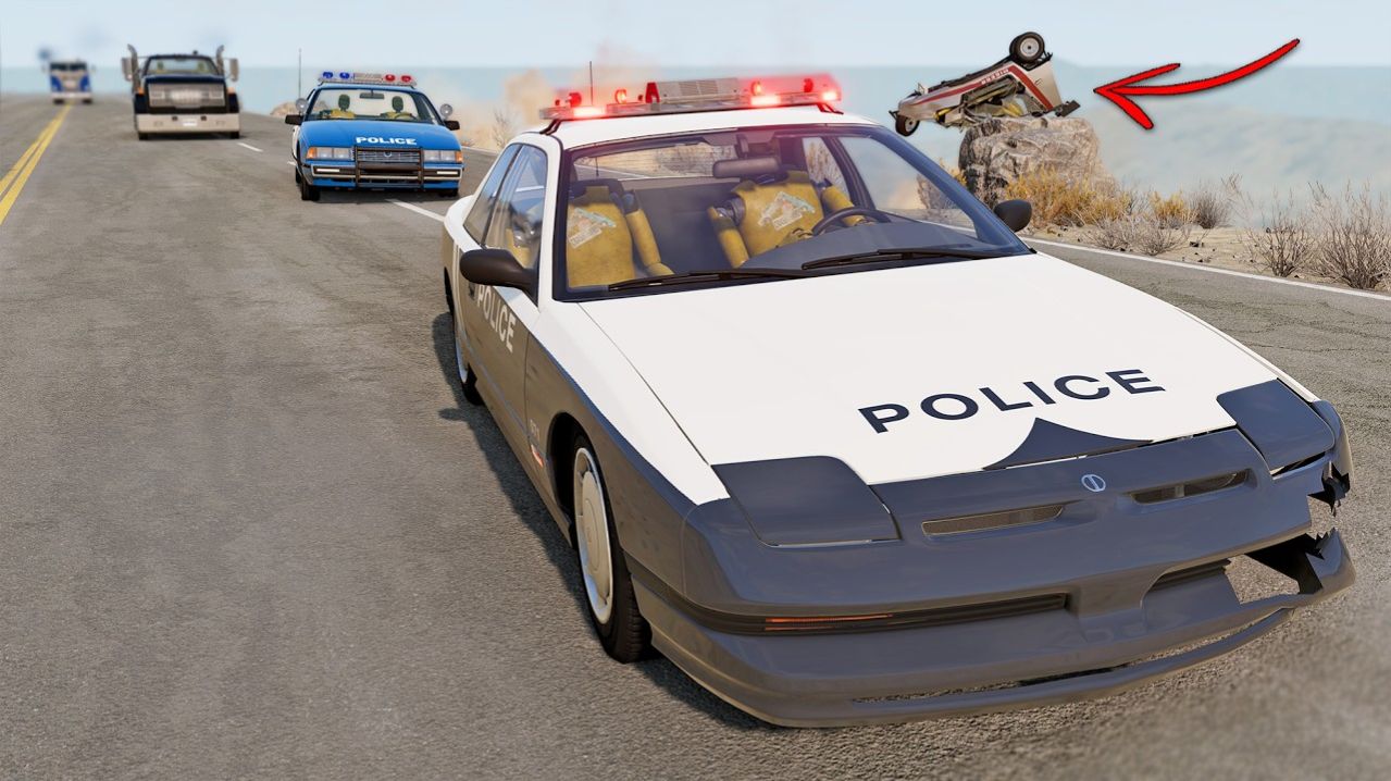 ТАЧКИ ПРОТИВ РАЗЪЯРЕННОЙ ПОЛИЦЕЙСКОЙ МАШИНЫ. Погоня. Авария. Игры машинки. Мультики для детей