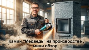 Угловой печь-камин Медведь от Талькорус – Надежная теплоёмкая классика для вашего дома