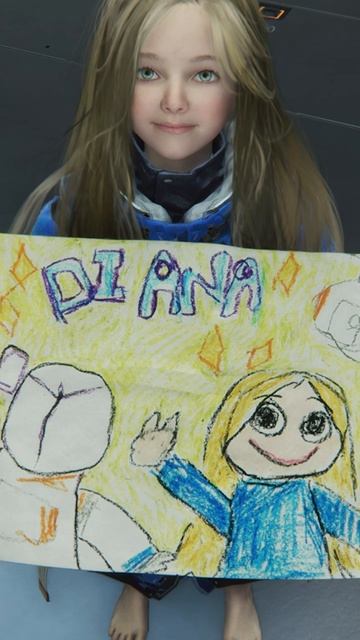 ПЕРВЫЙ ПОДАРОК ДИАНЫ ✨ | Рисунок для Хью в Pragmata 🌑