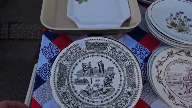 Блошиный рынок во Франции украшение стола моими винтажными находками