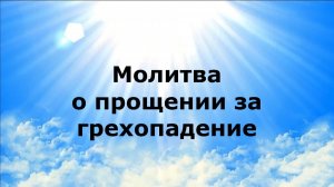 МОЛИТВА О ПРОЩЕНИИ ЗА ГРЕХОПАДЕНИЕ #наянабелосвет