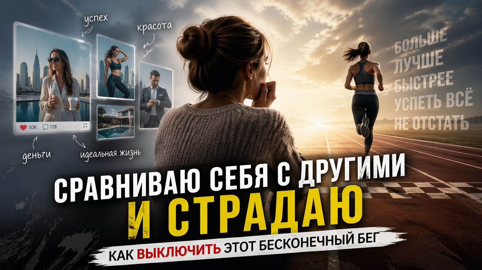 Сравниваю себя с другими и страдаю. Как выключить этот бесконечный бег?