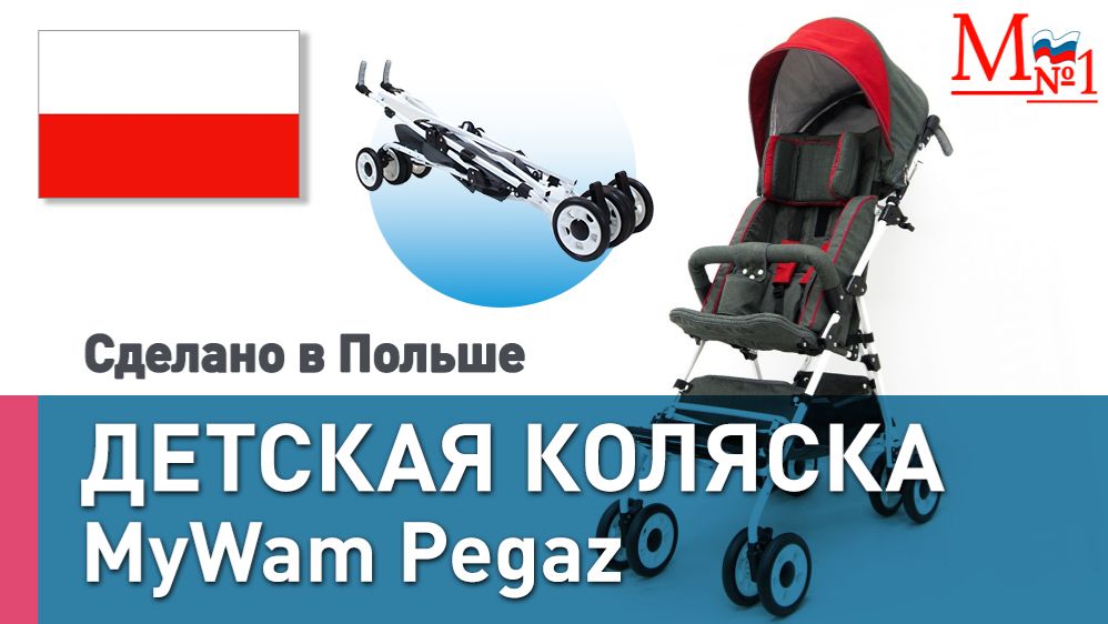 РАСПАКОВКА! Видеообзор детской инвалидной коляски. Прогулочная трость MyWam Pegaz от Медтехника №1