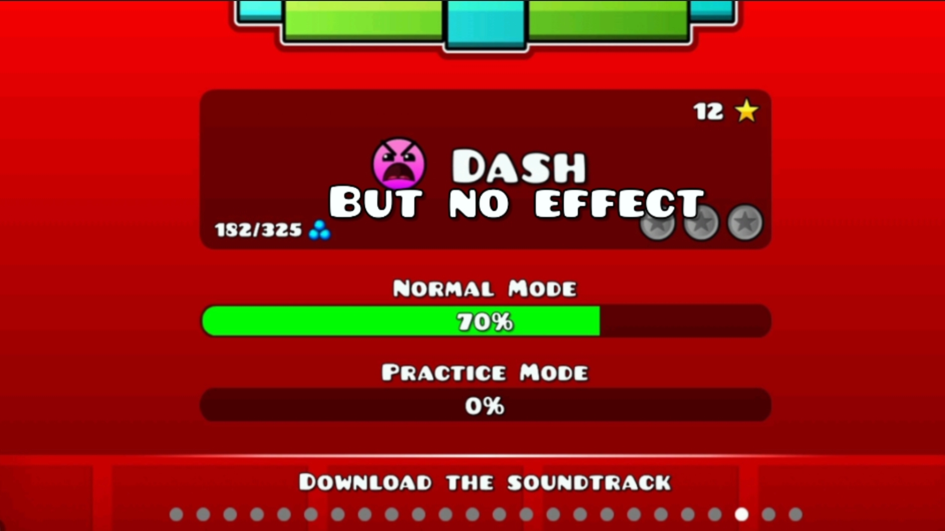 Dash но без эффектов в Geometry Dash!