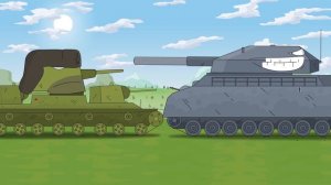 The death of the Soviet monster KV-6 - Cartoons about tanks