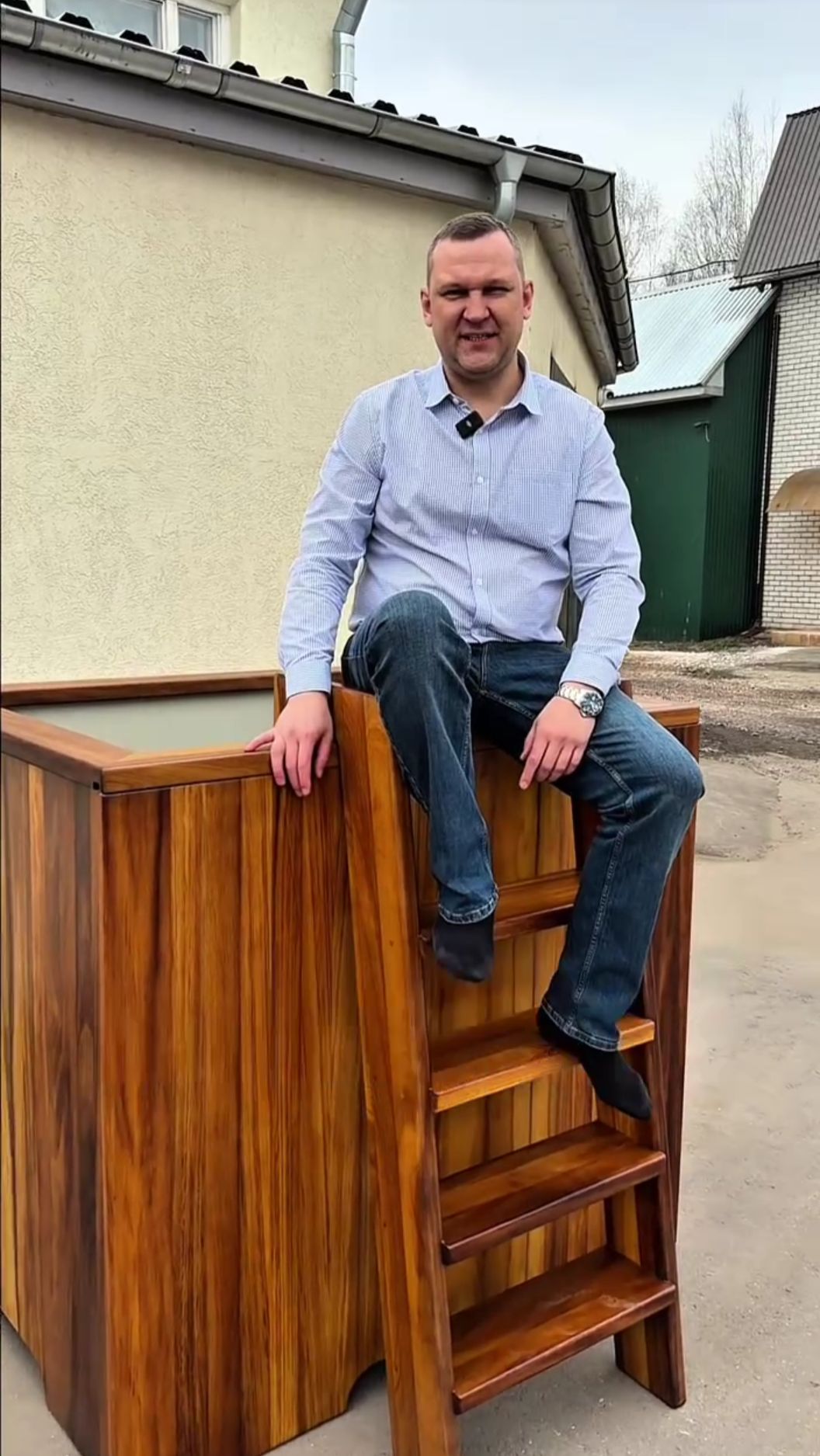 Купель из африканского тика