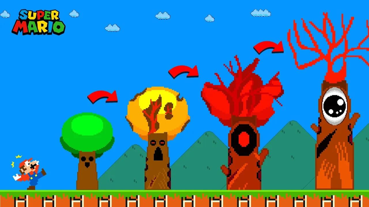  SPRUNKI ТРАНСФОРМАЦИЯ МАРИО УБЕГАЕТ ОТ СЕКРЕТНЫХ ФАЗ 14 МИСТЕРА ДЕРЕВА!