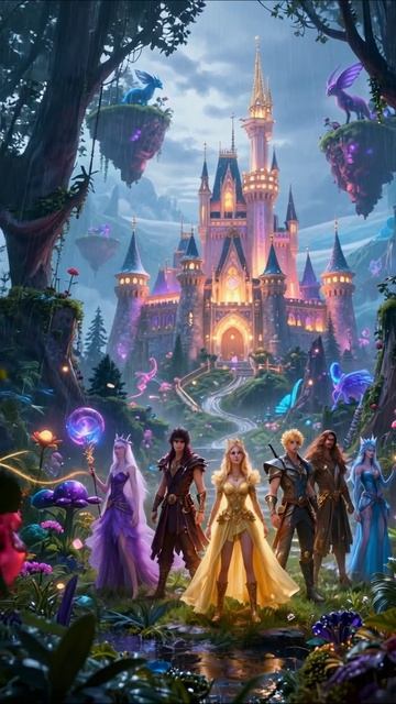 Волшебный мир замка: приключения героев #фантазия #приключения #анимация