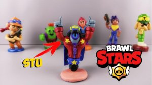 СТЬЮ БРАВЛ СТАРС ( STU BRAWL STARS ) ИЗ ПЛАСТИЛИНА   ЛЕПИМ ВМЕСТЕ