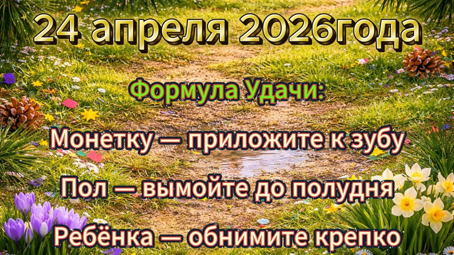 Народные приметы на 24 апреля 2026 года