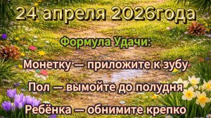 Народные приметы на 24 апреля 2026 года