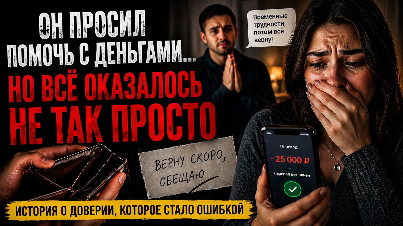 Он просил помочь с деньгами… но всё оказалось не так просто