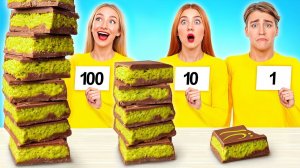 100 Слоев Шоколада Челлендж  Смешные Челленджи с Едой