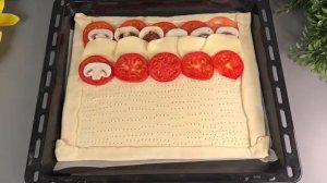 Все гости спрашивали меня о рецепте гениальной закуски из слоеного теста