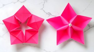 Как сделать звезду из бумаги в технике оригами к 9 мая
