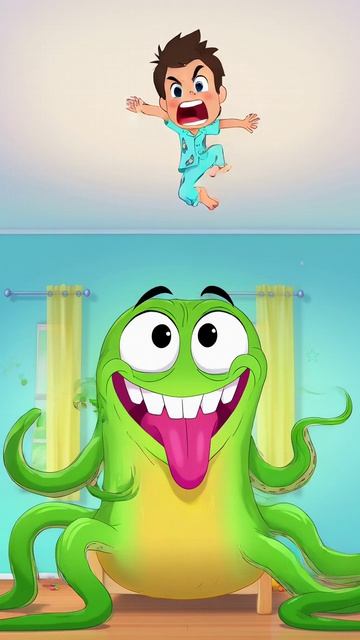 НЕ ПРЫГАЙ… ИЛИ КРОВАТЬ ТЕБЯ СЪЕСТ! 😱🛏️ (он не послушал…)