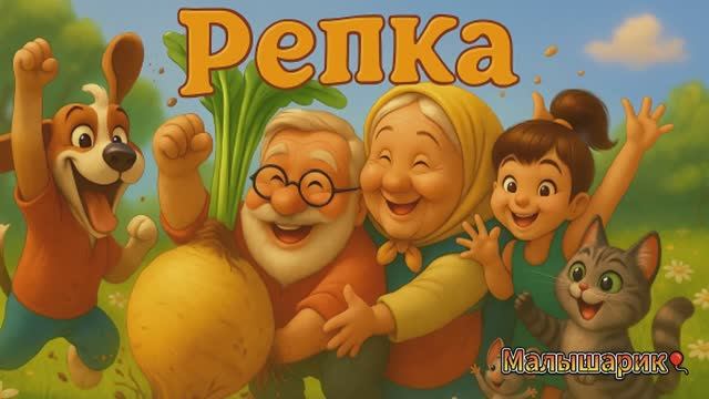 Репка 🌱Русская народная сказка☺️ Мультик 🎈