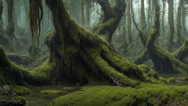 FANGORN FOREST - atmospheric ambient soundscape - ethereal ambient music and visuals-(1080p30)