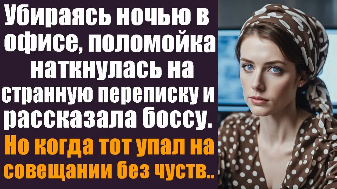 Слушать аудиокнигу. Житейские истории. Убираясь ночью в офисе, поломойка наткнулась на странную..