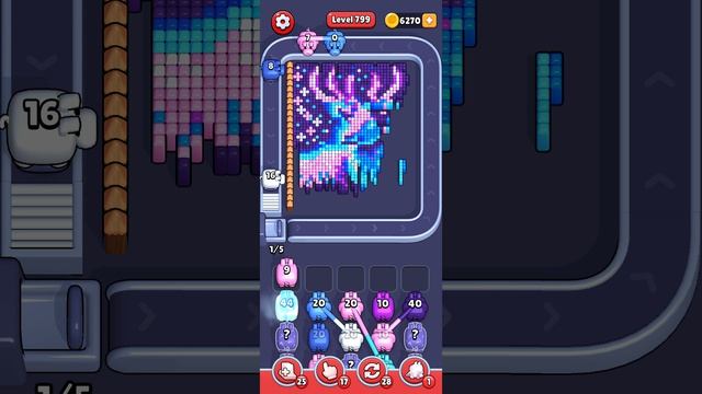 Прохождение 799 уровня Pixel Flow