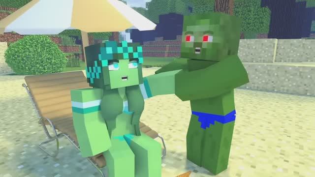 Жизнь Стива и Алекса в Майнкрафте ｜ Полицейский из деревни. Майнкрафт Мультик