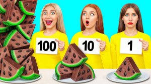 100 Слоев Еды Челлендж # Смешные Кухонные Войны от Candy DO