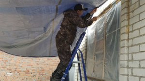 ЖИЗНЬ В СТАНИЦЕ./ ТЕПЕРЬ У НАС НАВЕС./ ПОСАДИЛА ЦВЕТЫ.