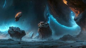 WORMHOLE - space ambient journey - relaxing meditative ambient music with cosmic space visuals-(1080