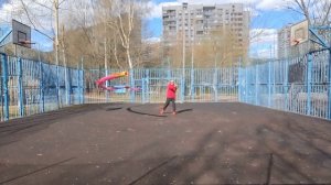 Упражнения с 9-ти метровой лентой Дракона на телескопическом шесте