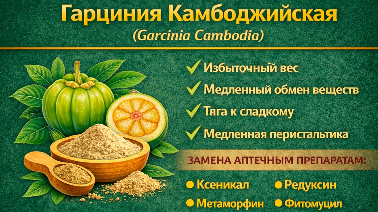 Гарциния Камбоджийская (Garcinia Cambodia)