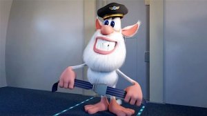 Буба  Буба в самолёте - Весёлые мультики для детей - Буба