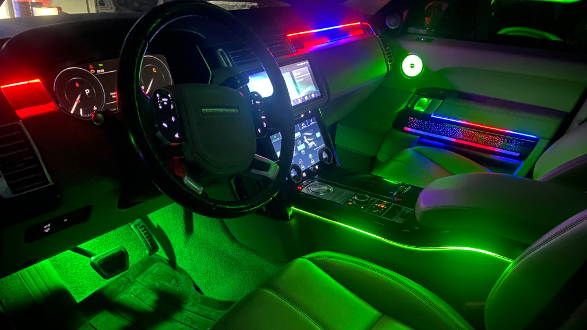 Ambient Light Range Land Rover Контурная подсветка салона установка в СПБ.