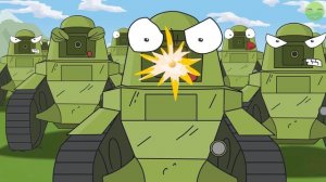 1 Giant Ratte versus a 1000 little MS-1s - Cartoons about tanks