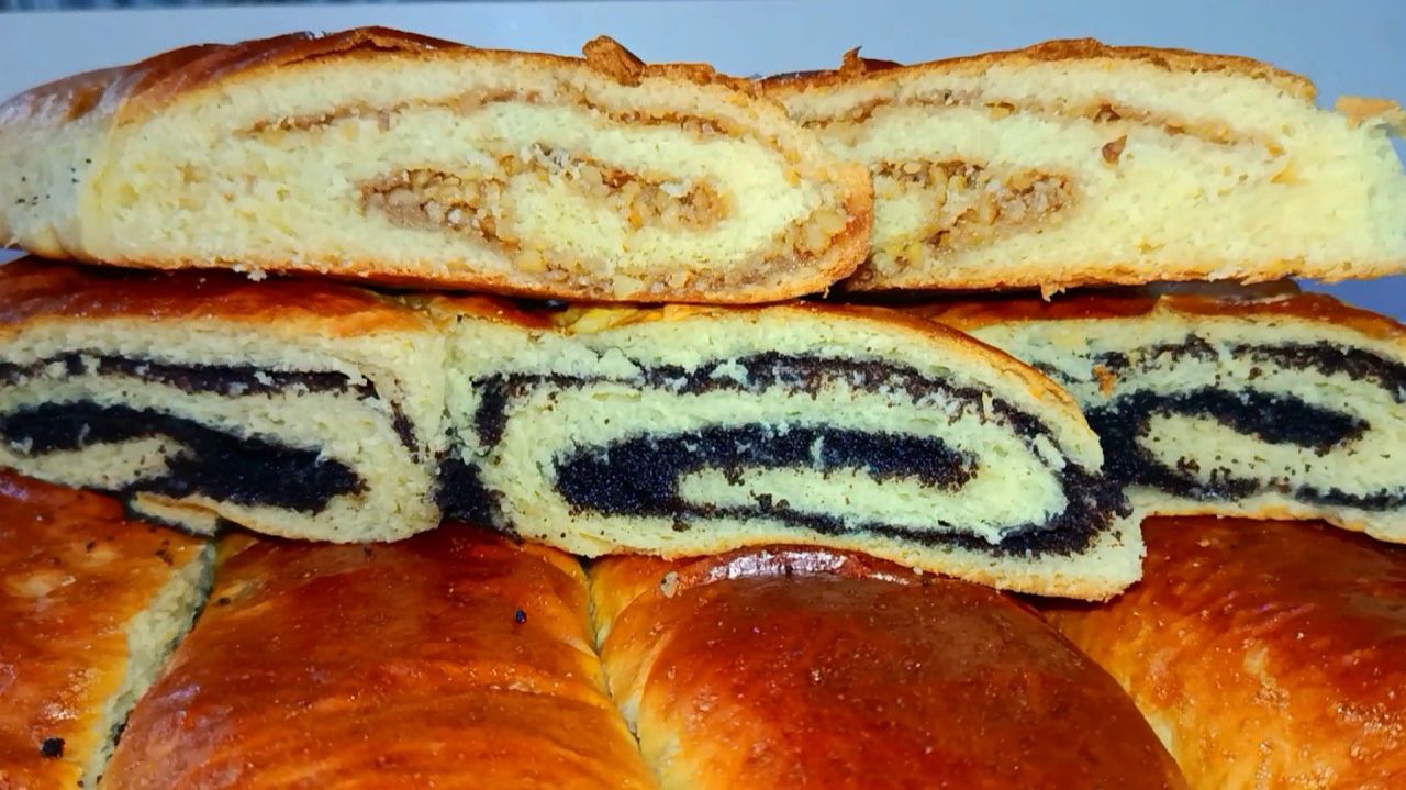 Рулеты с маком и орехами! Проверенный временем рецепт домашней выпечки!!! Самый вкусный и сдобный!