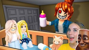 НАС УДОЧЕРИЛА ЗЛАЯ НЯНЯ в ROBLOX! С АЛЁНОЙ